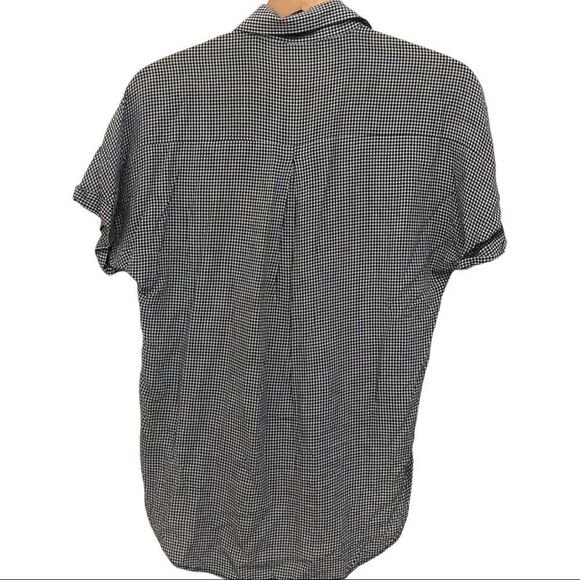 BCBGENERATION BLOUSE, BLACK/WHITE Checks size XXS - Picture 2 of 5